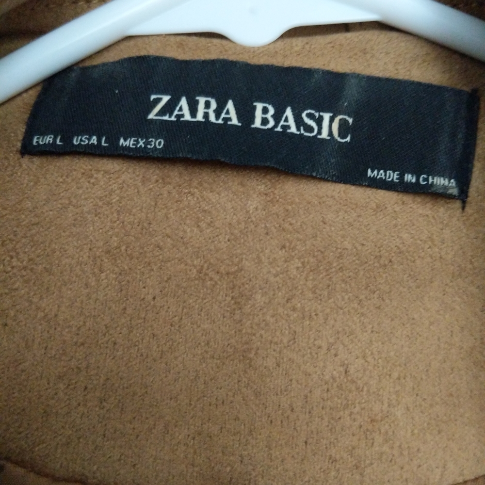 Zara Faux Suede Southwest Studded Moto Jacket L - Picture 8 of 8
